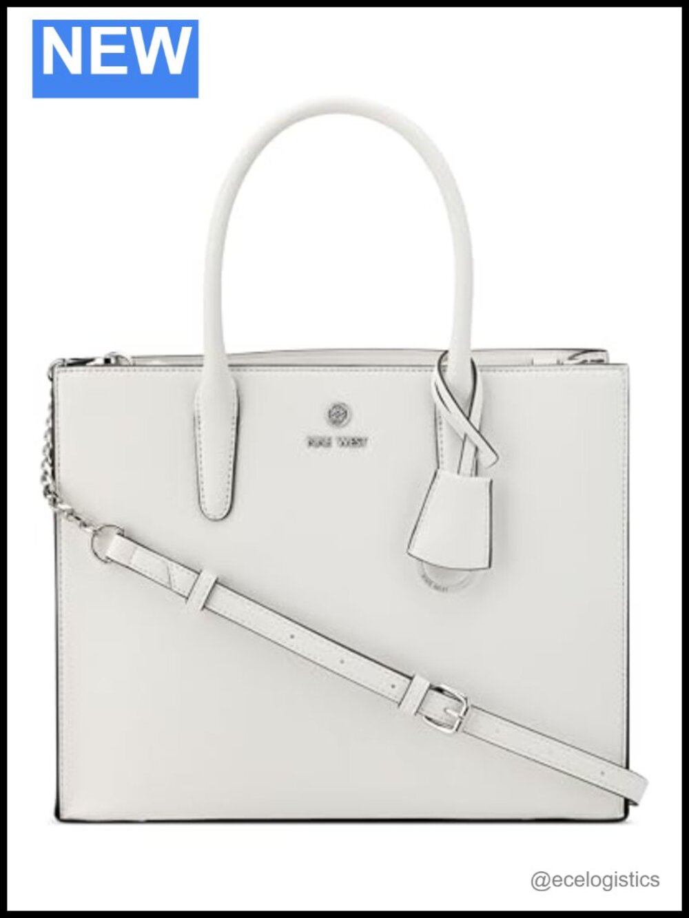 Siera Shopper Satchel Faux Leather Top Handle Bag